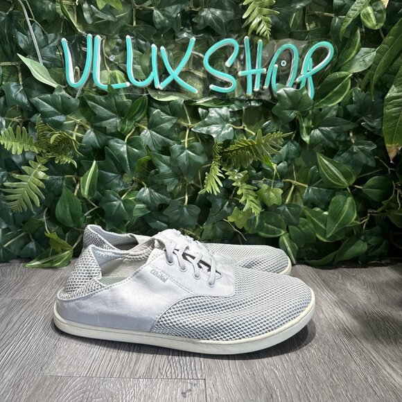 OluKai Nohea Moku Men\'s Slip On Sneakers Size 10 Gray Drop In Heel Water Shoes main image 8